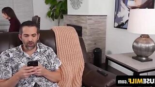 Lexi Luna & Blair Hudson get drilled raw by stepdad's