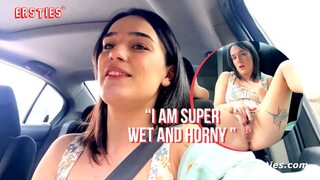 Juicy American Milf Receives Massive Dick🍆 Thrusts in Her Sedan's