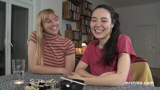 Sexy Selina drills Rylee's Canadian canal, feels good on her