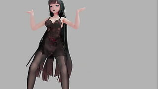 Hentai Raid on Honkai Mei: Dark Green 3D MMD Strip