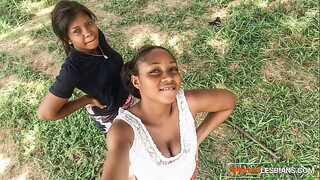 Real Amateur Black Girls First Time Lesbian Sex Makes Them