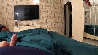 Experienced cougar seduces buddy thrice on silky dark jacket; her