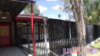 Slutty brunette fucked by a ghetto BBC