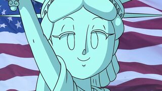 4th of July Hentai Cartoon - Sexy Statue of Liberty