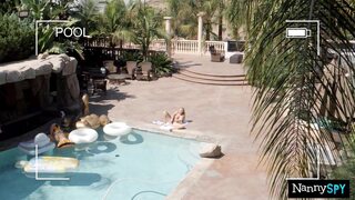 NANNYSPY Slutty Nanny Begs Toe Keep Her Job With A Mouthful Of Cock - Alexis Adams