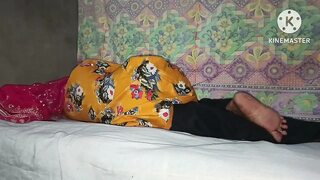 Stepmom in Full Romantic mood- Indian Stepmom Pinki stay one night with her stepson in naked, she seduced and fucked