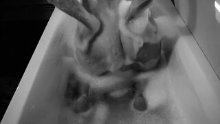 My sister-in-law taking her quiet bath!