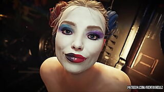 DC Hentai harly queen rides Catwoman in steamy 3D animated