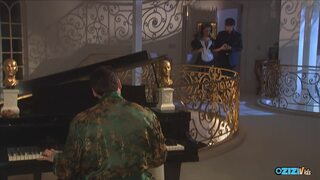 Very hard French guys get an experienced maid to ride their cocks