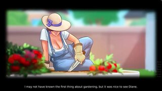 Summertime saga gameplay Part 2. Big boobs Diane, Jenny's ass