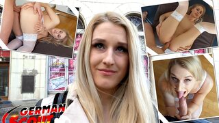 German Scout - First Anal Sex at Casting for Blonde