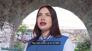 Public Agent Big lips big tits POV blowjob hardcore sex