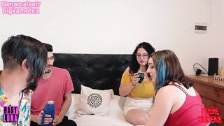 Dirty Threesome: Cousin Swappers Share Hubby with Nenamalaatr's Juicy Bod