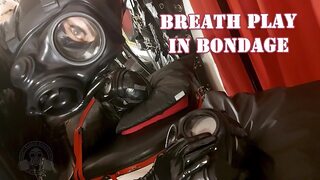 Breath Play in Rubber Bondage - Lady Bellatrix doing weird