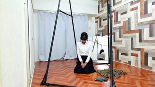 Bound and gagged babe gets her fetish fulfilled