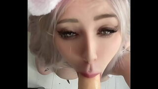 Bunny Girl Enjoys Sex with Large Dicks and Comes