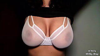 Slow-motion footage of big breasts - Amateur chick AVeryMilkyWay