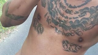 Nude Walk, Smoking, Public Cumshot