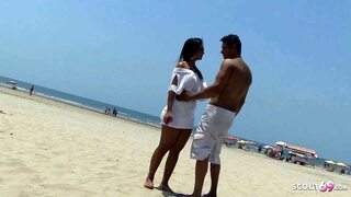 Virgin Brazilian Latina Teen gets pounded by monstrous stranger's shaft