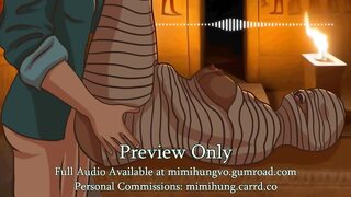  Wrapped in ancient pleasure, a resurrected mummy ravages your