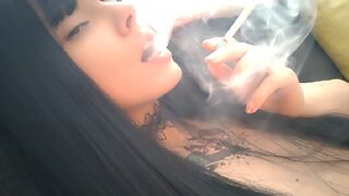 'Sexy Smoke Babe Satisfies Her Sinful CravingsFull Vid Inside!'