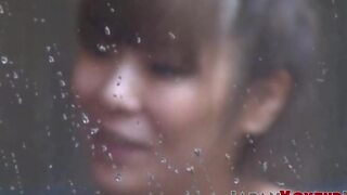 JAPAN VOYEUR TV - Japanese lesbians rubbing their pussies while