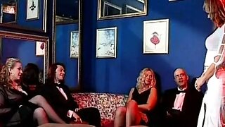 Girls getting their holes brutalized in a wild group XXX