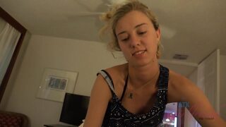 POV - Haley Reed looks so sweet when she wakes up, and she's all ready to pounce on your hard dick first thing in the morning.