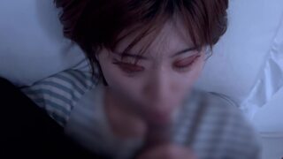 Face-fucked into explosive cum-filled mouth blast with sloppy blowjob submission