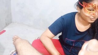 Neha Bhabhi sucks the dick very well continuously without stopping