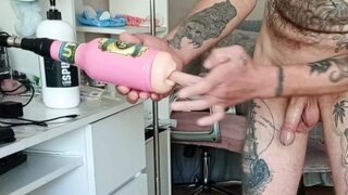 Hubby's Young Whelp Wanks Tool to Orgasmic Bliss