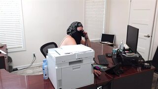 Raunchy Realtor Screws in Office, No Panties, Busty Milf POV,