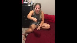Blowjob babe gets busted by stepdad's raw thrust