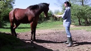 Bratty blonde banged brutally after wanking wildly