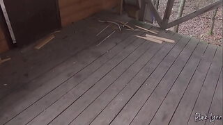 Gifted slut Black Lynn loves risky public quickies and cum