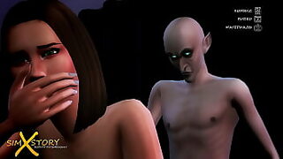 Slutty alien babes gangbang me to submission in this out-of-this-world,