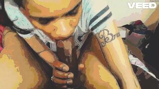 Big dick BLOW JOB CARTOON CUM SHOT