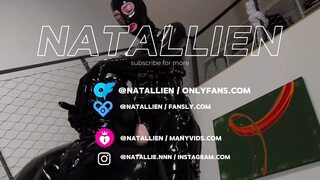Creamy Dildo Fuck in Latex Suit - Natallien