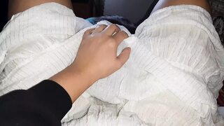 Shy GF dominates my slit, expertly wielding toys & tongue,