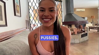 Sizzling Latina Brunette: Deepthroat & Rim Job POV Casting Adventure