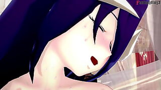 Four-way hardcore pornography with Albedo, Sheer, and PTRN, cumming to