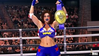 Arrogant Wresting Diva gets face fucked by a hung Luchadore