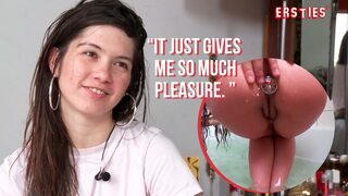 Julia's steamy solo sesh gets real as she dabs in