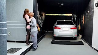 Blowjob welcome committee when you clock out for a sultry