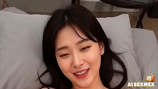 Korean girl masturbating at home ¦ Orgasm💦 girl teasing her