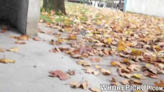Euro street lady gets pounded and filmed by eager customer