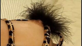 Sweet teen receives double penetration after using a vibrator for