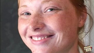 Hot Ginger Vixen's Pussy✌ & Ass🍑 Devastated By Two Lucky