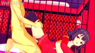 Megumin has Explosive Sex that Breaks her Pussy - Hentai