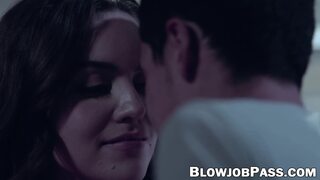 Naughty😈 Freya Parker lets her intruder suck😜 her bushy pussy✌